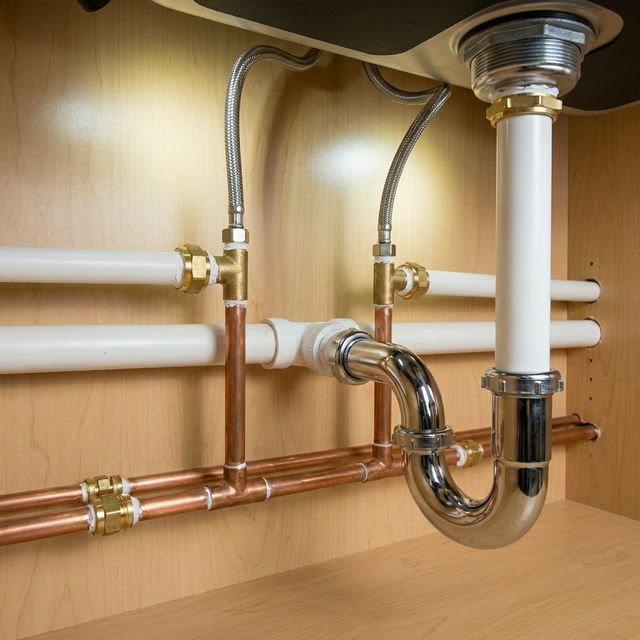 Professional kitchen plumbing installation